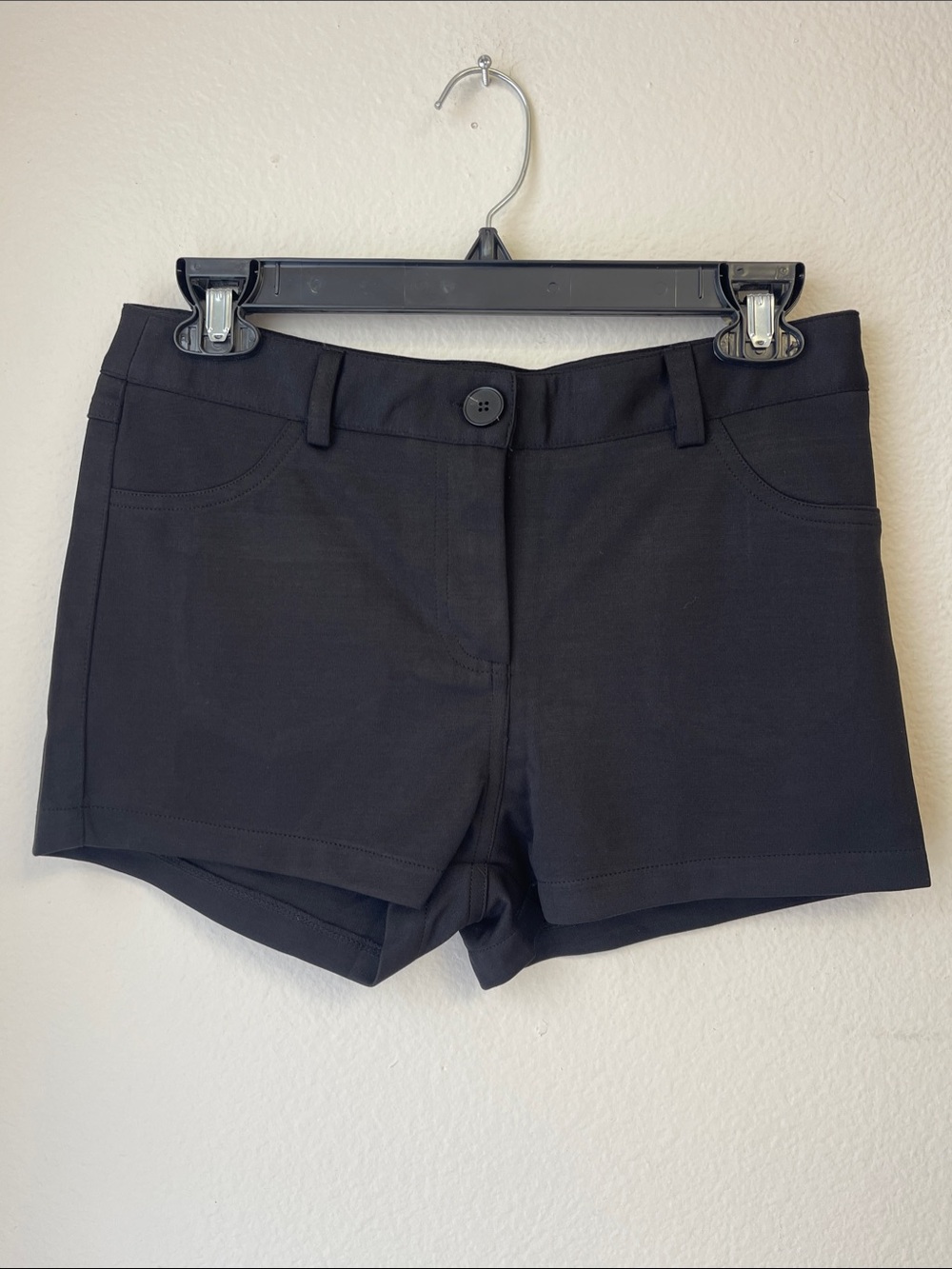 High Waist Black Stretch Women's Shorts
